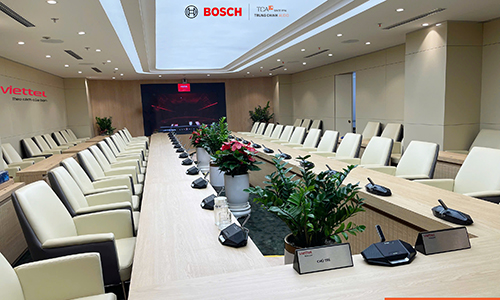 Hệ thống âm thanh hội thảo thông minh BOSCH DICENTIS cho trụ sở VIETTEL