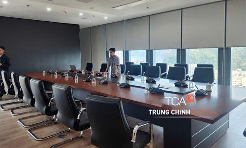Hệ thống hội thảo Bosch Dicentis không dây : Phòng họp trực tuyến TKV Vinacomin Hạ Long
