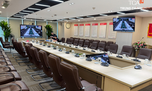 Lắp đặt Hệ thống hội nghị Bosch Dicentis : Phòng họp trực tuyến  Viettel-CHT