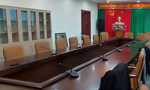 Lắp đặt âm thanh phòng họp Bosch CCS700  : Chi cục dự trữ nhà nước khu vực I