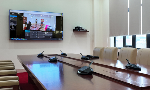 Hệ thống mico hội nghị Bosch DICENTIS : Phòng họp trực tuyến Hybrid cho Tổng công ty Sông Đà