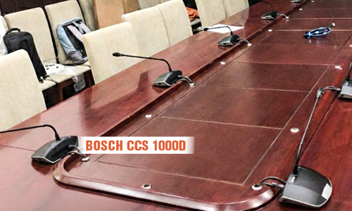 Hệ thống phòng họp Bosch CCS1000D tại trụ sở bộ Xây dựng