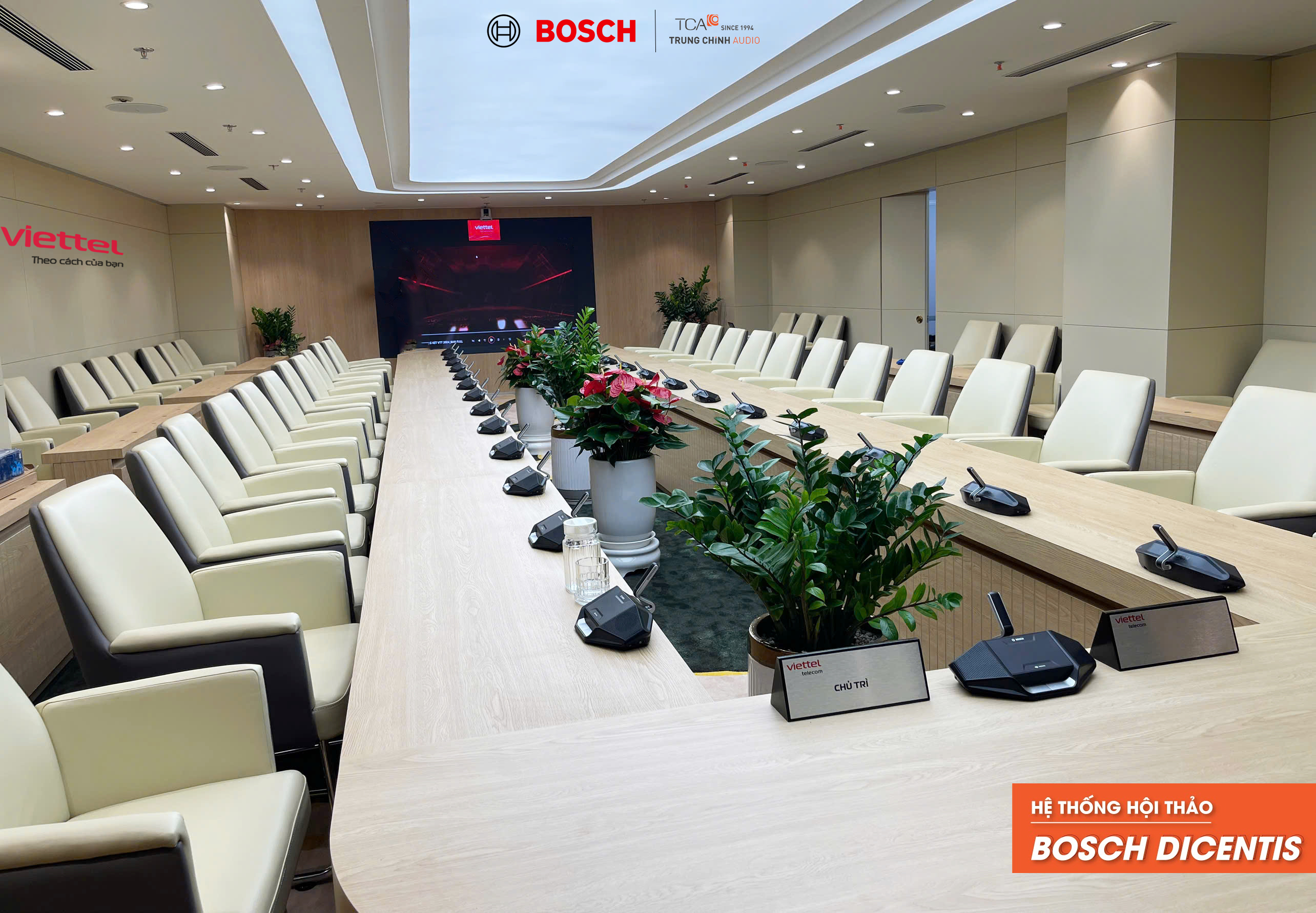 Âm thanh hội thảo thông minh BOSCH DICENTIS tập đoàn VIETTEL