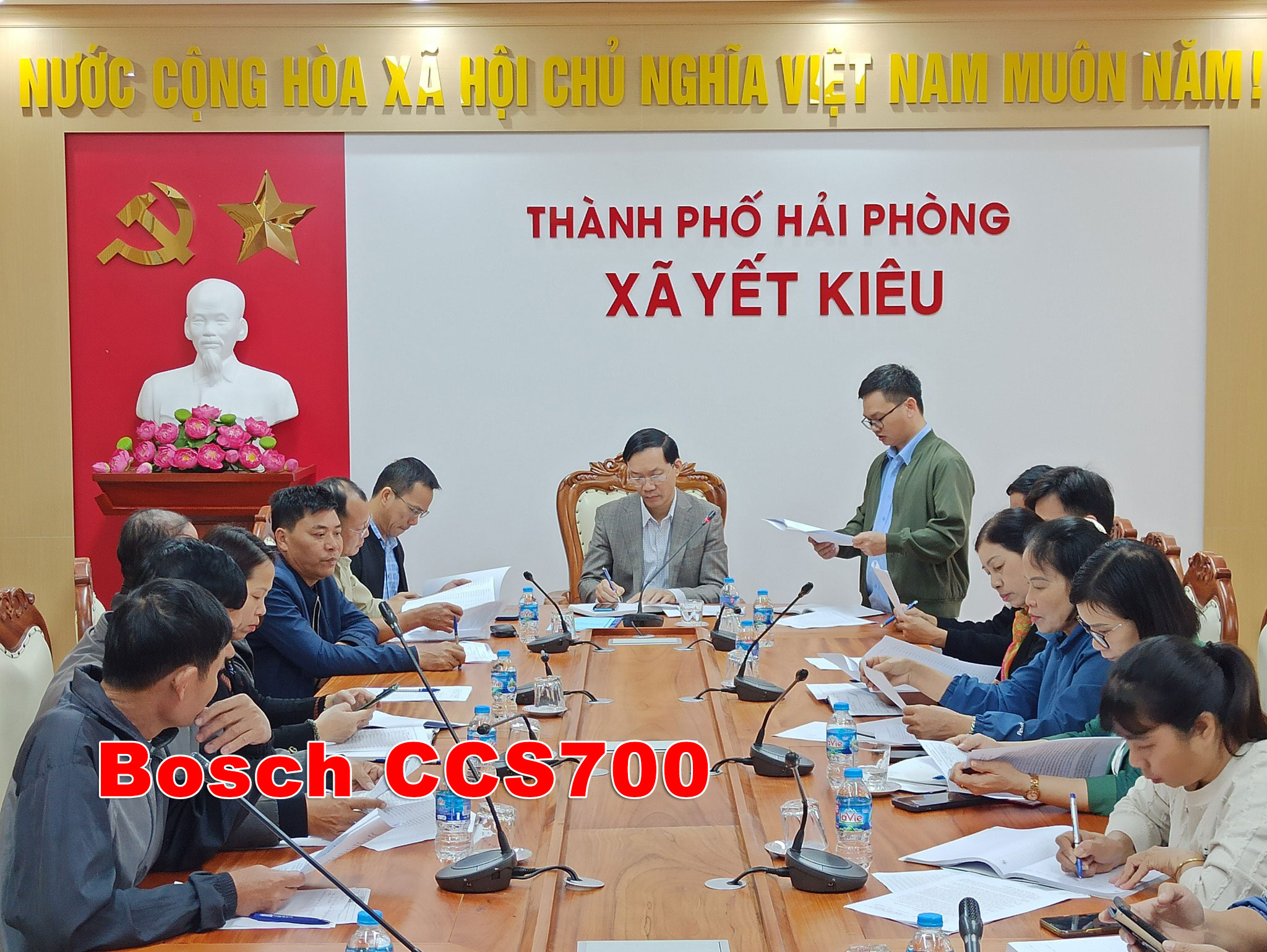 Hệ thống Micro Bosch CCS700 & Camera Lumens tại xã Yết Kiêu, Hải Phòng