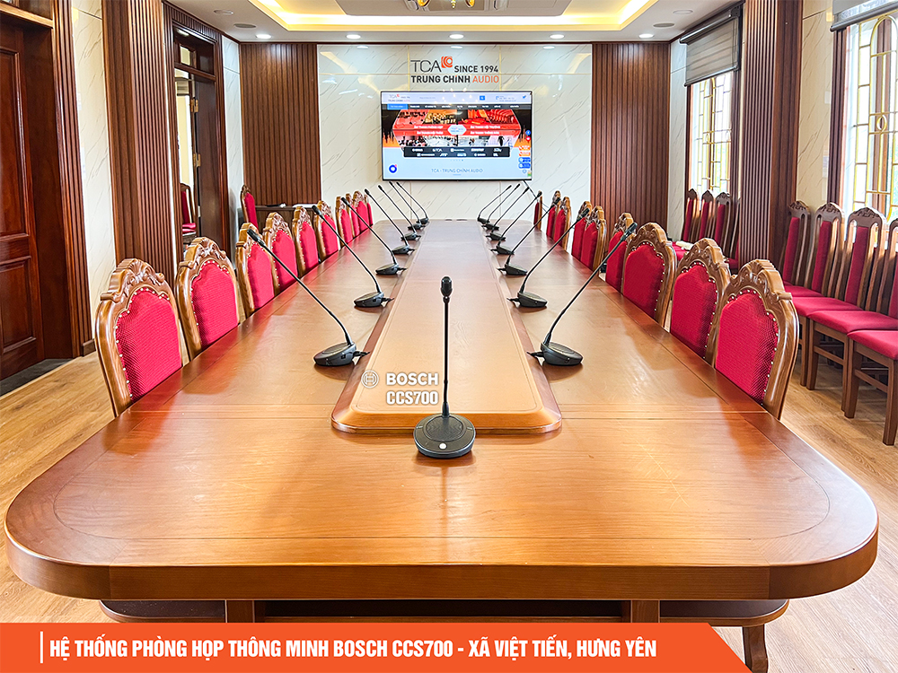 Lắp Đặt Hệ Thống Hội Thảo Bosch CCS700 Tại Xã Việt Tiến (Hưng Yên)