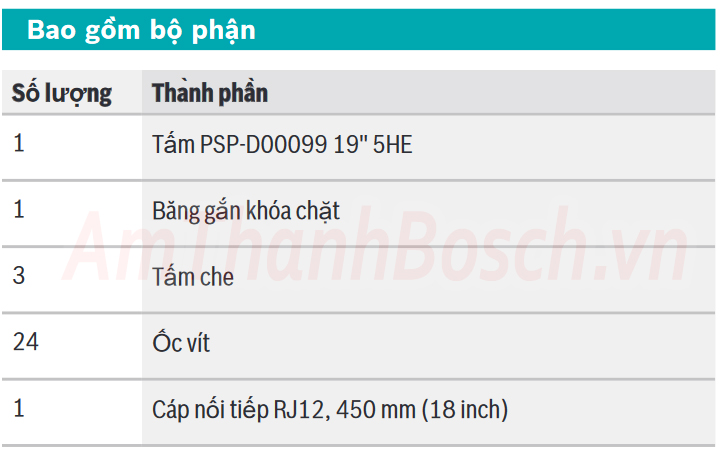 Tấm này lắp bàn gọi PRAESENSA :  Bosch PSP-D00099